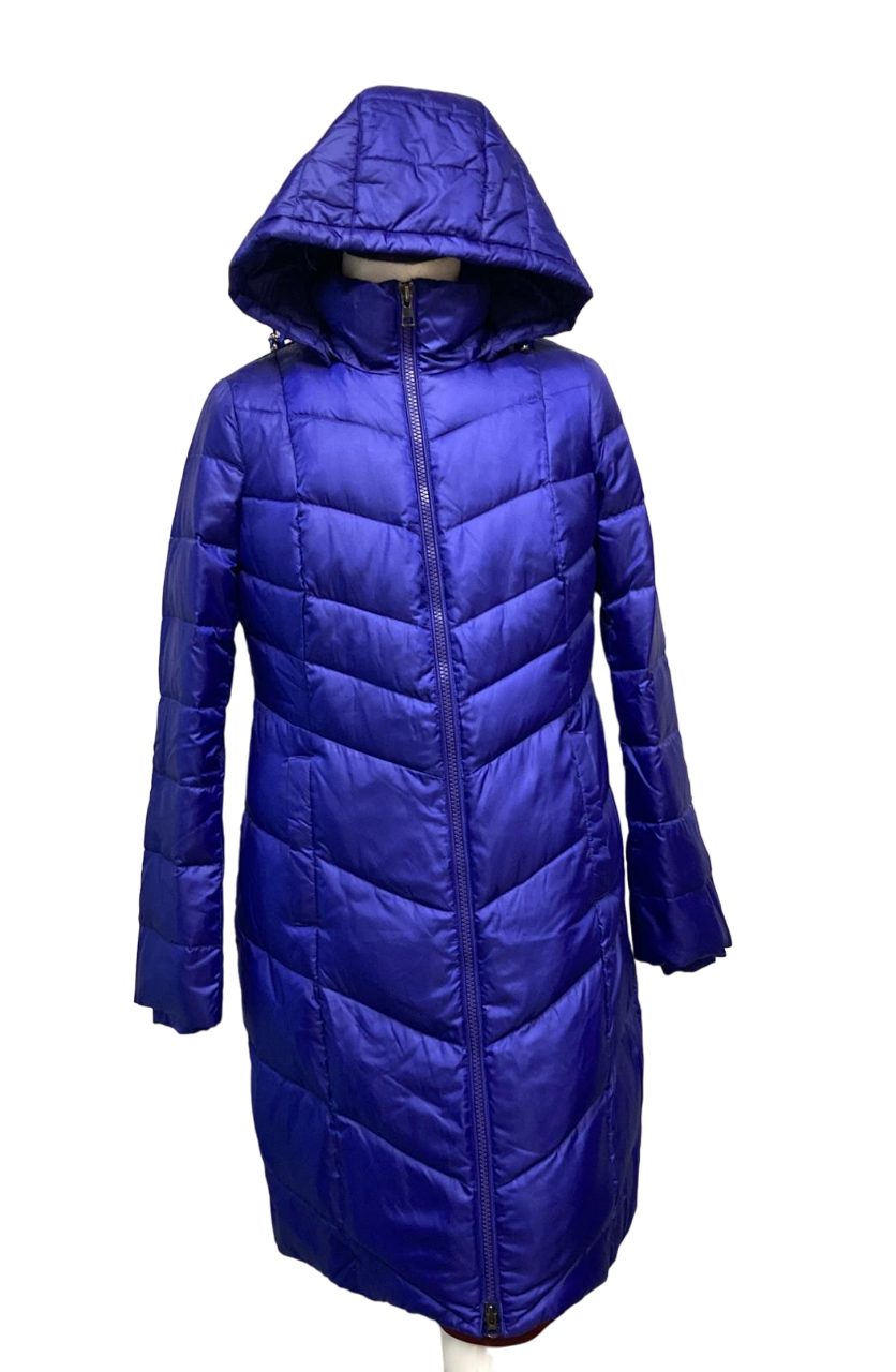 Manteau décontracté en duvet pour femme de Lands' End, violet saphir