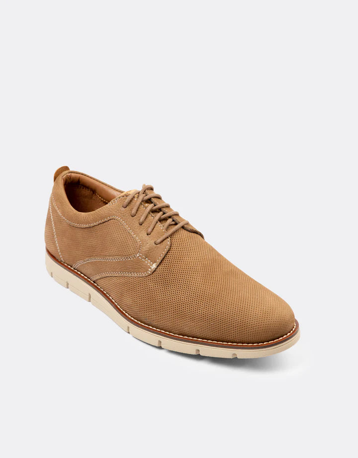 Chaussures décontractées en cuir taupe Nathan pour hommes de Dockers