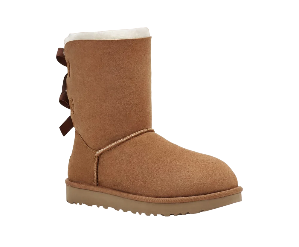 Bottes Ugg Bailey Bow II pour femmes, châtaigne 