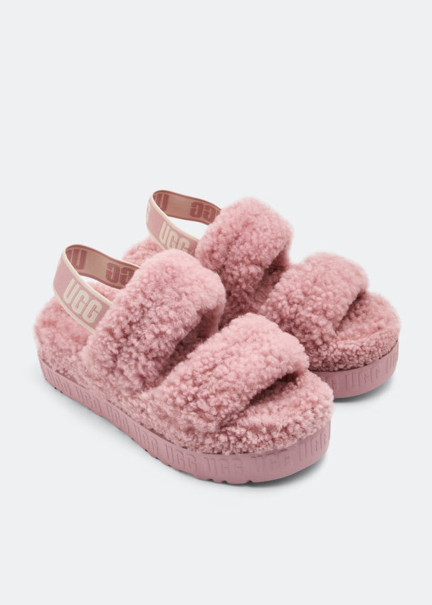 Sandales UGG Oh Fluffita pour femmes Rose Gris 1120876