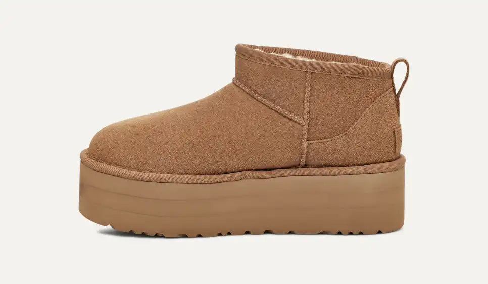 Ugg Classic Ultra Mini Plataforma para mujer en color castaño 1135092