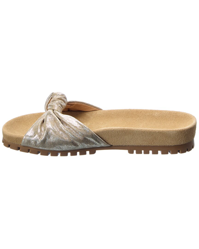 Sandalias Phoebe de ante con nudo platino para mujer de Jack Rogers