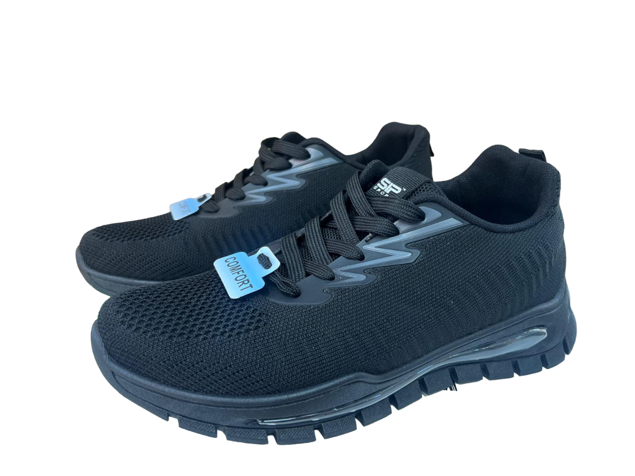 Chaussures de course SP Sport Comfort pour hommes, noir