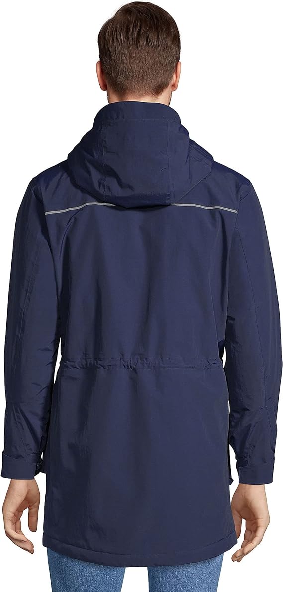 Parka Squall pour homme de Lands' End, bleu marine radieux, taille XXL 