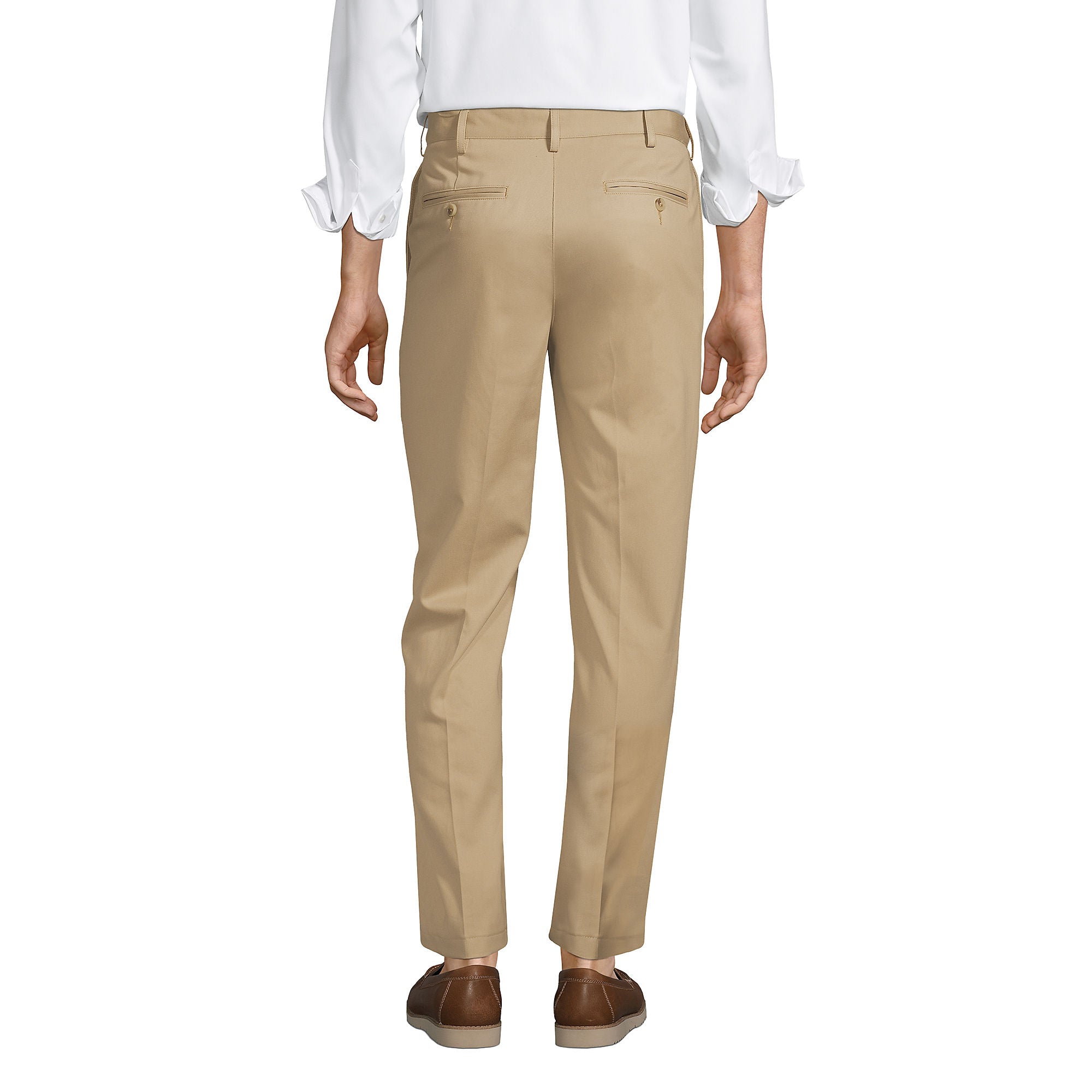 Pantalon chino slim fit sans repassage pour homme de Lands' End 