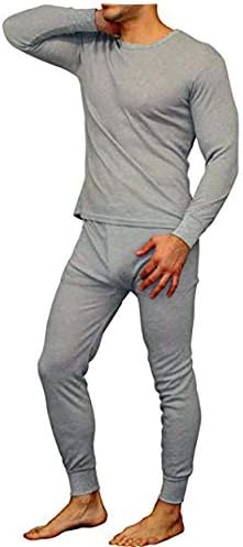 Magic Collection Men's Thermal Grey Fleece 2 Piece Set