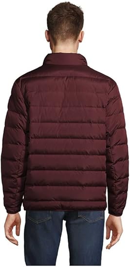 Doudoune pour homme Lands' End Bordeaux riche 