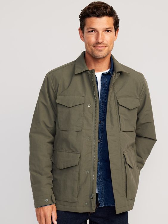 Old Navy Water Resistance Men's Tech Utility Jacket 746658-001