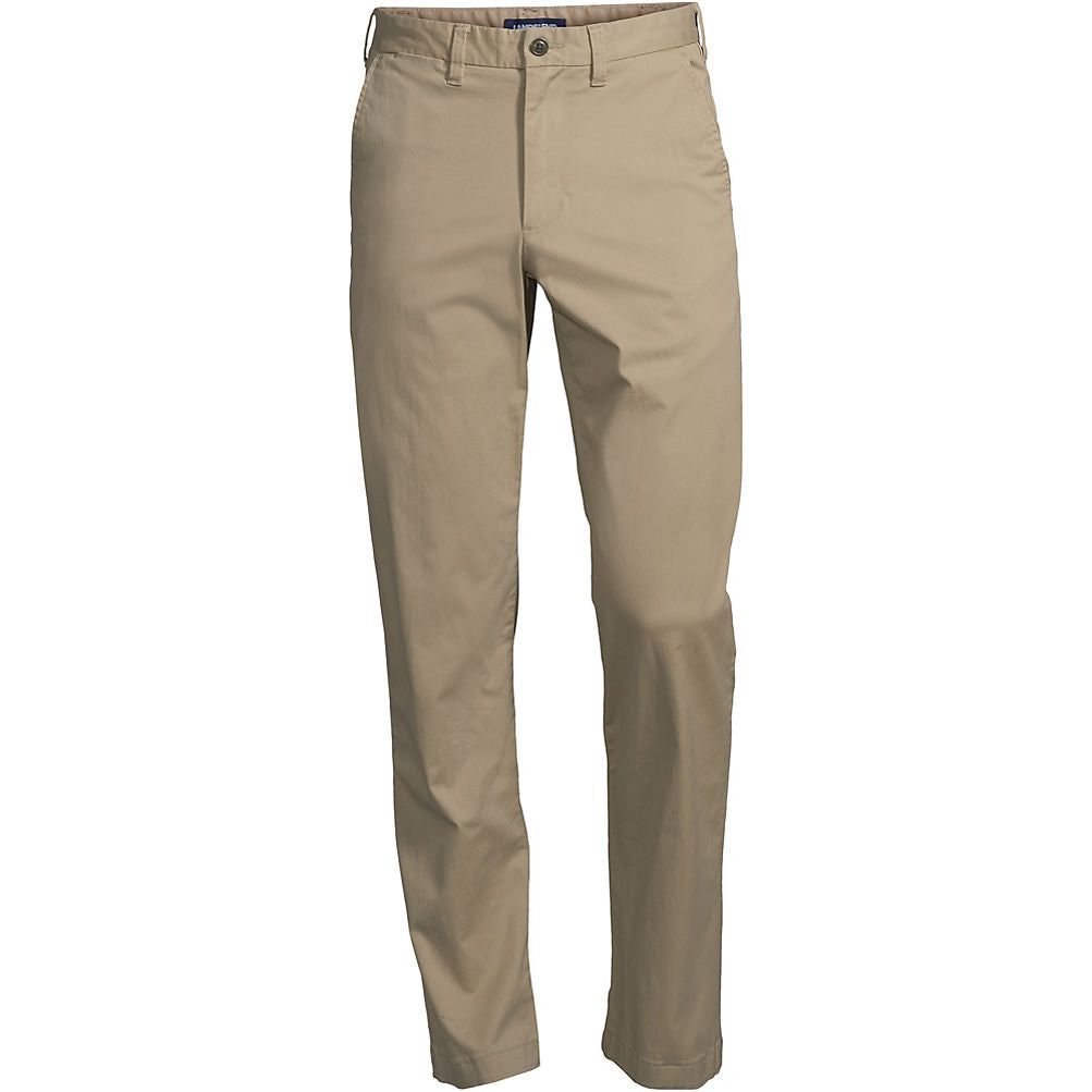 Pantalones chinos Knockabout Comfort-First de corte tradicional y talle alto para hombre de Lands' End 501593