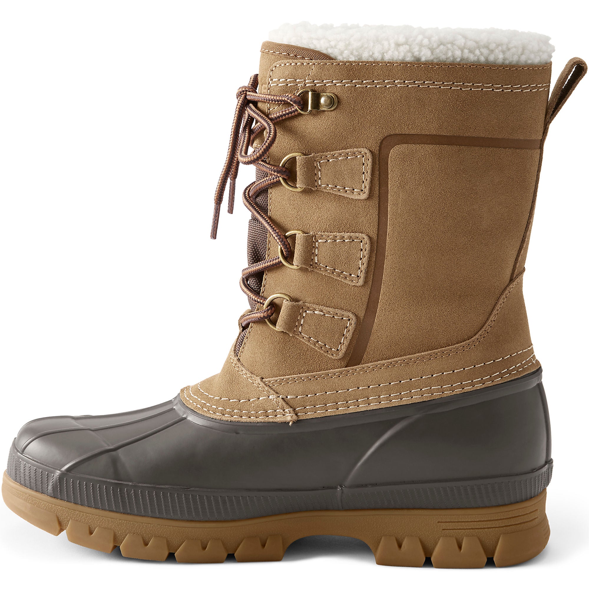 Botas de nieve de invierno con aislamiento de gamuza Expedition para hombre de Lands' End