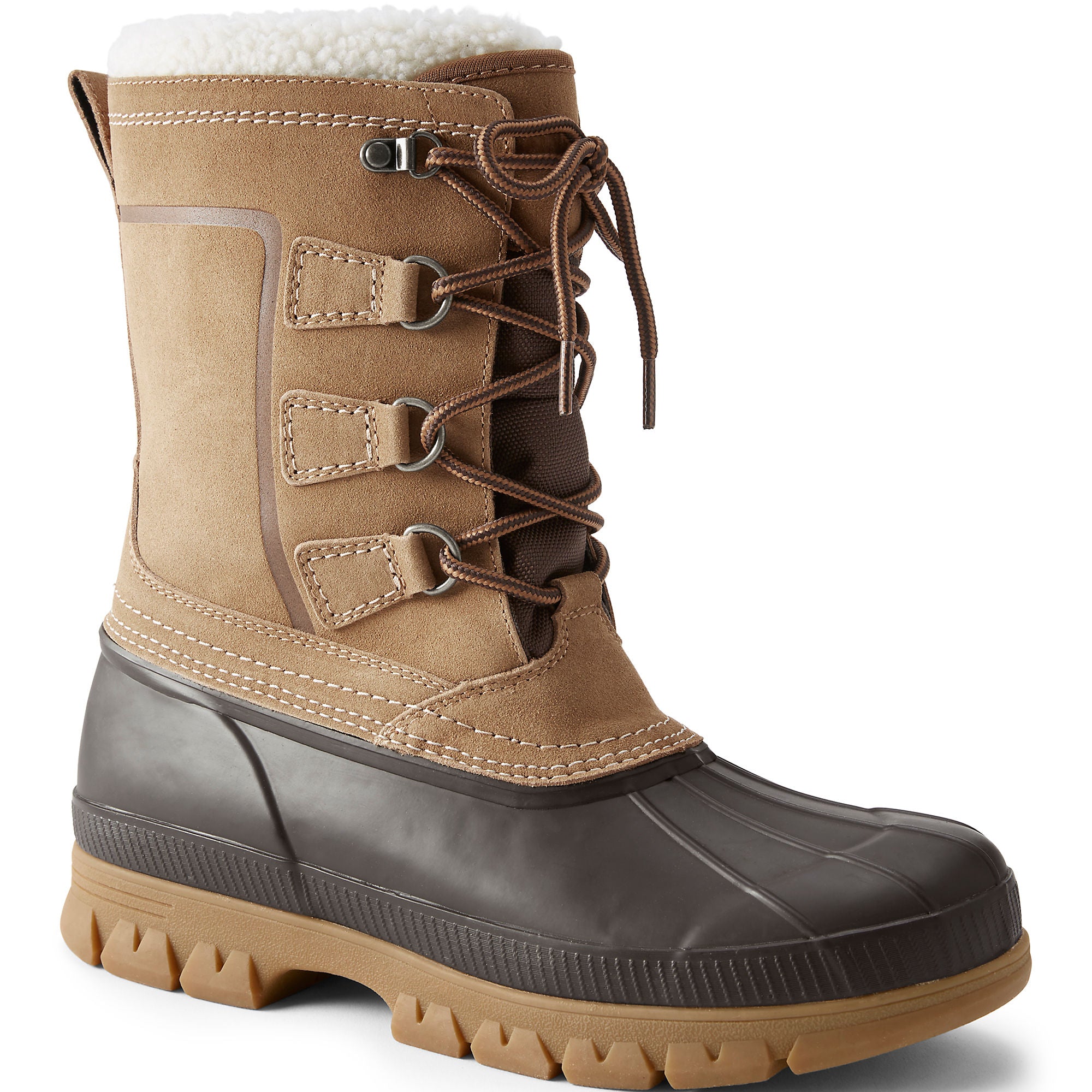 Botas de nieve de invierno con aislamiento de gamuza Expedition para hombre de Lands' End