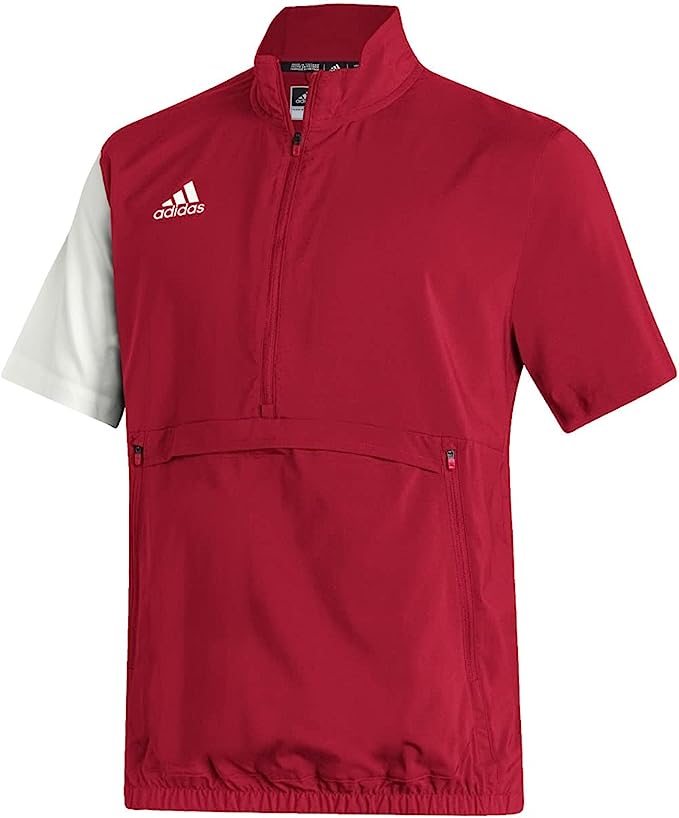 Sudadera de manga corta con cremallera de un cuarto de Adidas Stadium para hombre HG0088 