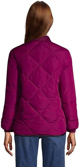 Veste isolante matelassée Thermo Plume pour femme de Lands' End Rubellite 