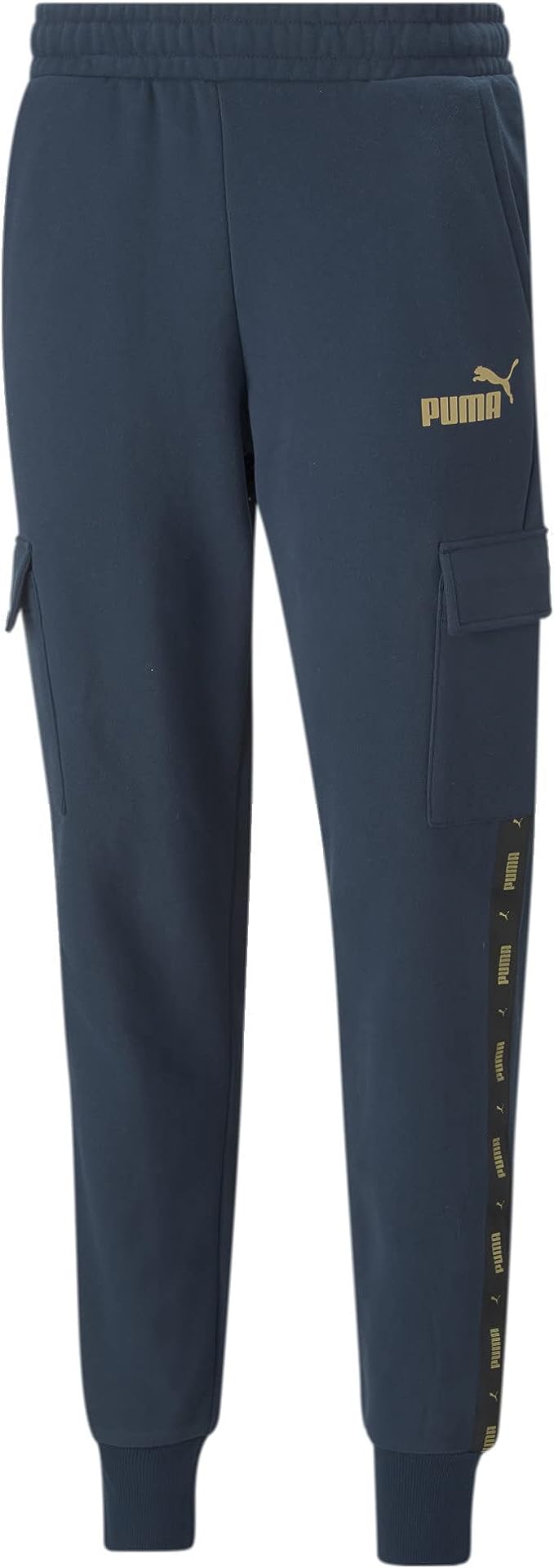 Pantalones cargo con cinta dorada Essentials de Puma para hombre