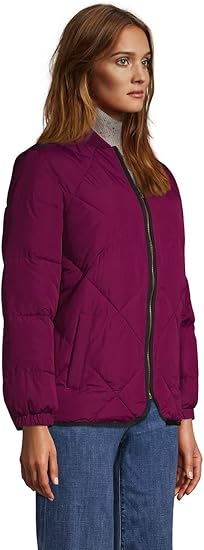 Veste isolante matelassée Thermo Plume pour femme de Lands' End Rubellite 