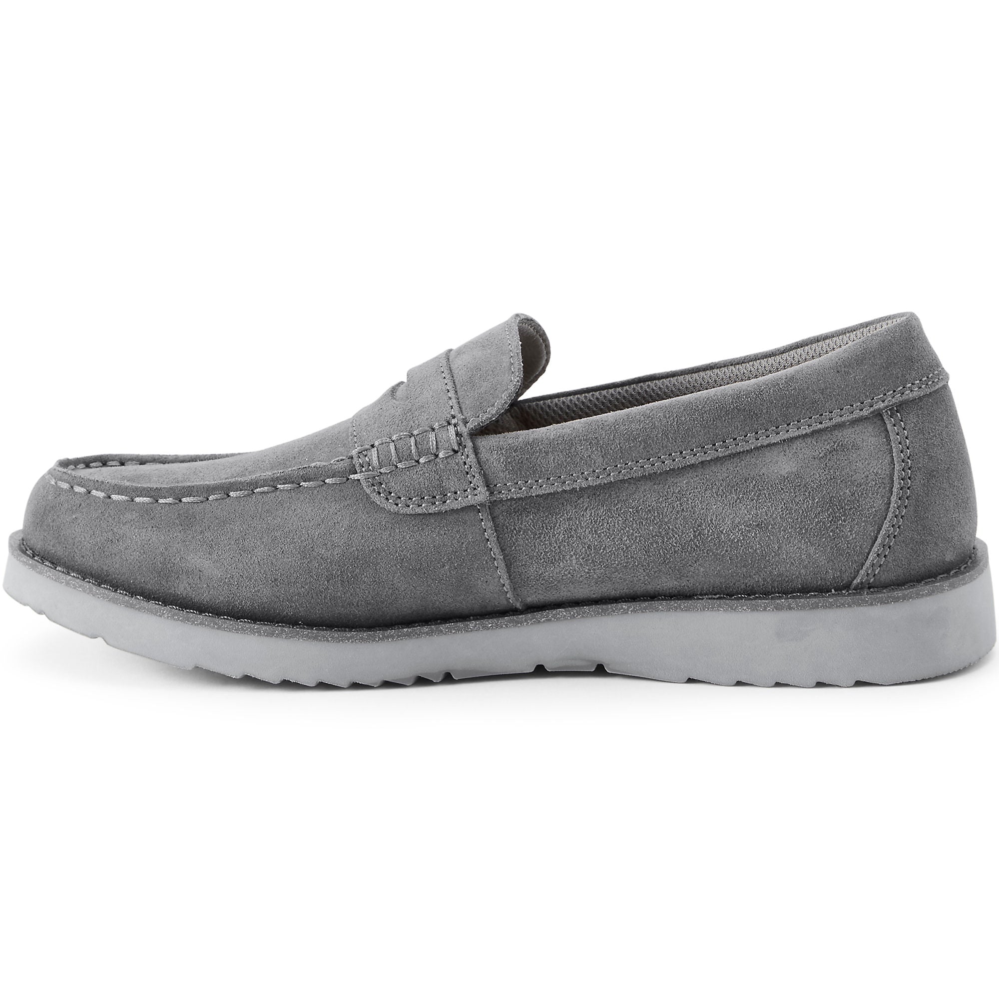 Mocasines casuales de ante cómodos para hombre de Lands' End 520215