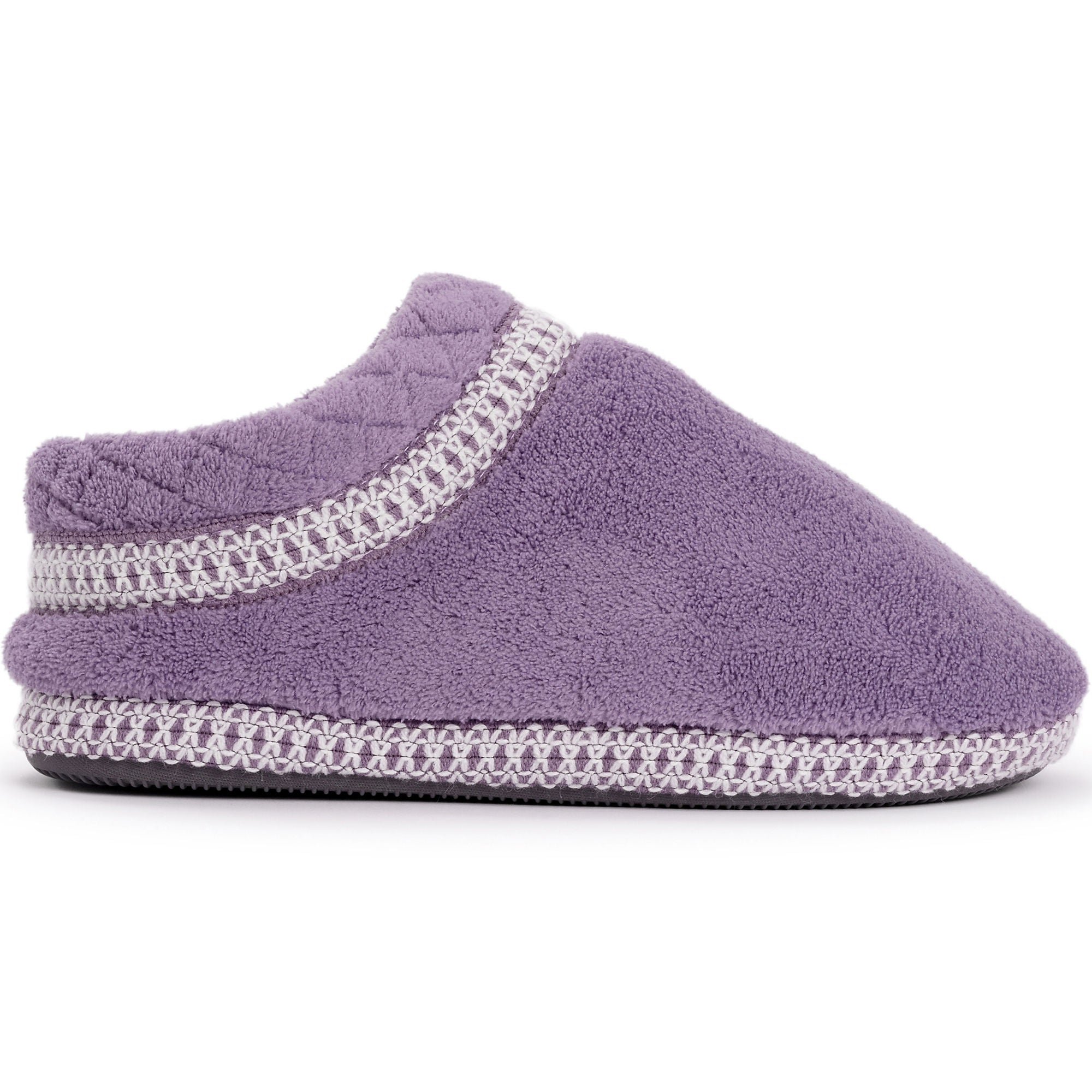 Chaussons lavables Rita pour femmes de Muk Luks - Lilas/Ivoire 