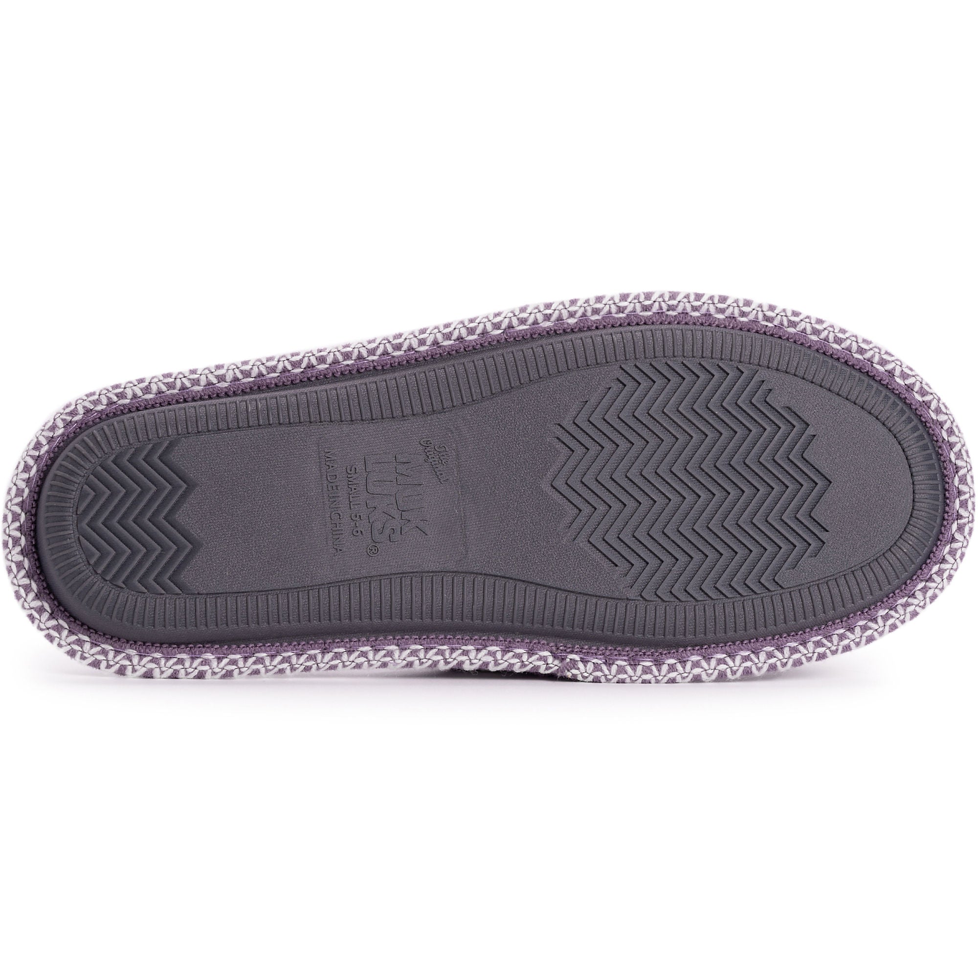 Chaussons lavables Rita pour femmes de Muk Luks - Lilas/Ivoire 