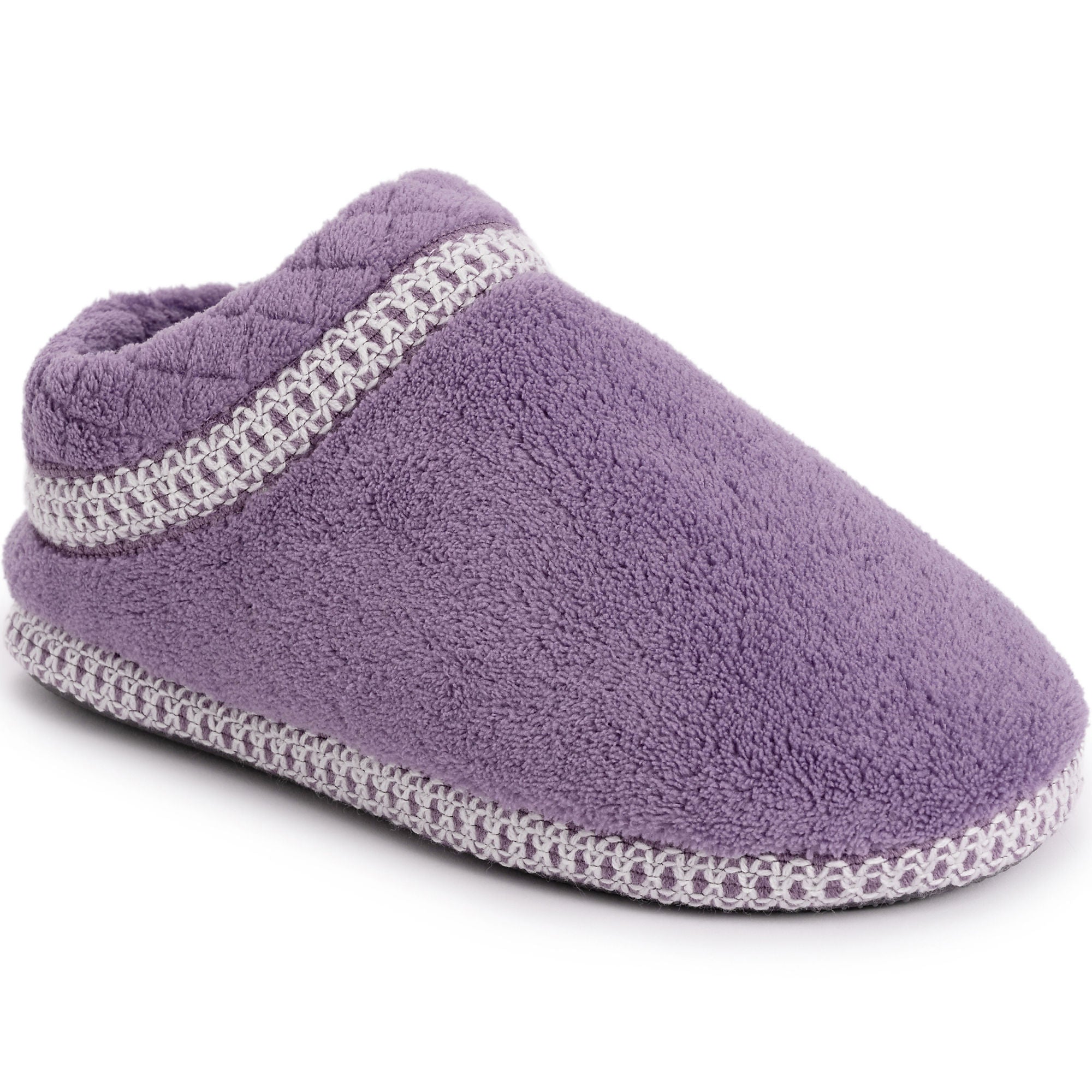 Pantuflas lavables Rita para mujer de Muk Luks - Lila/Marfil 