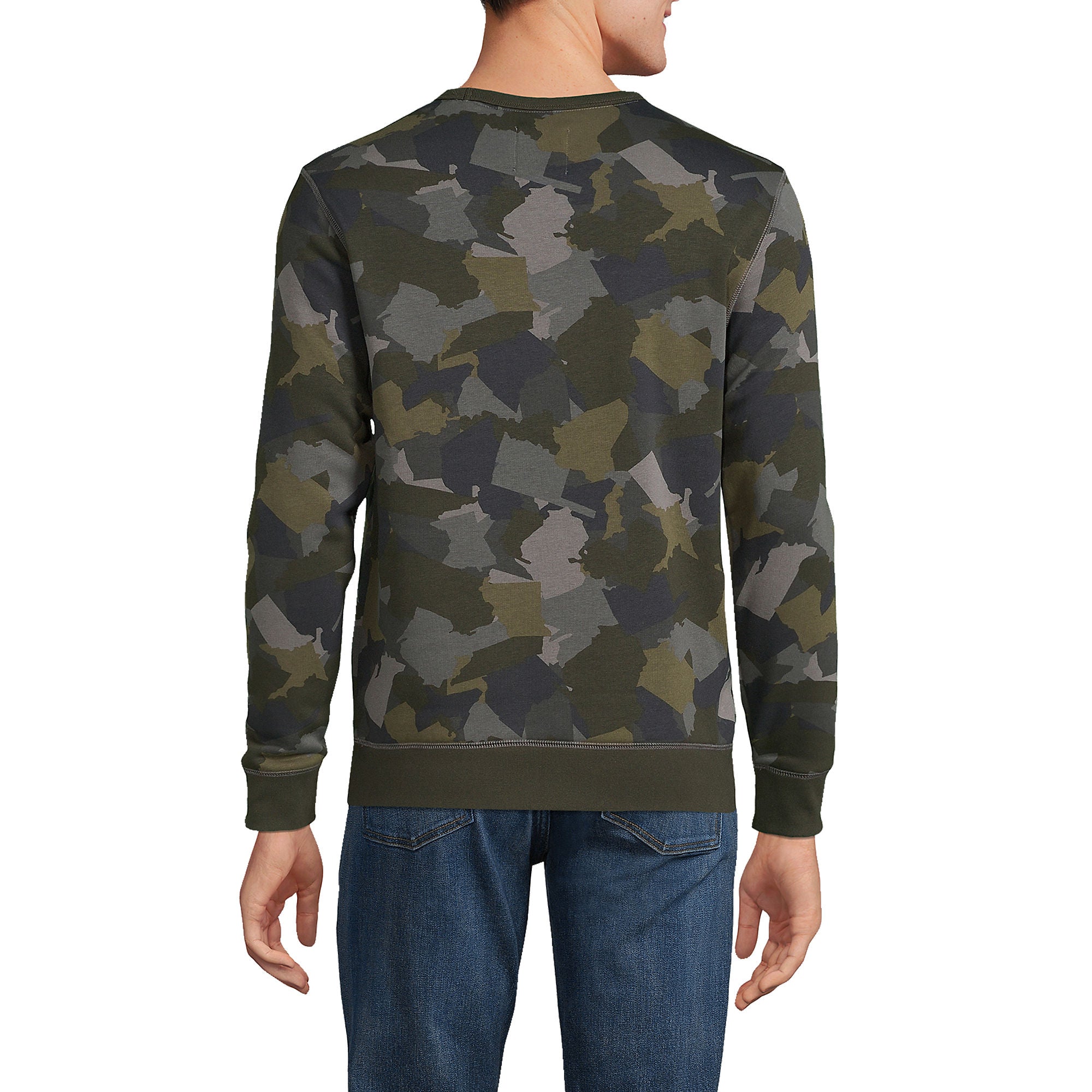 Sudadera con cuello redondo Blake Shelton Serious Sweats para hombre de Lands' End