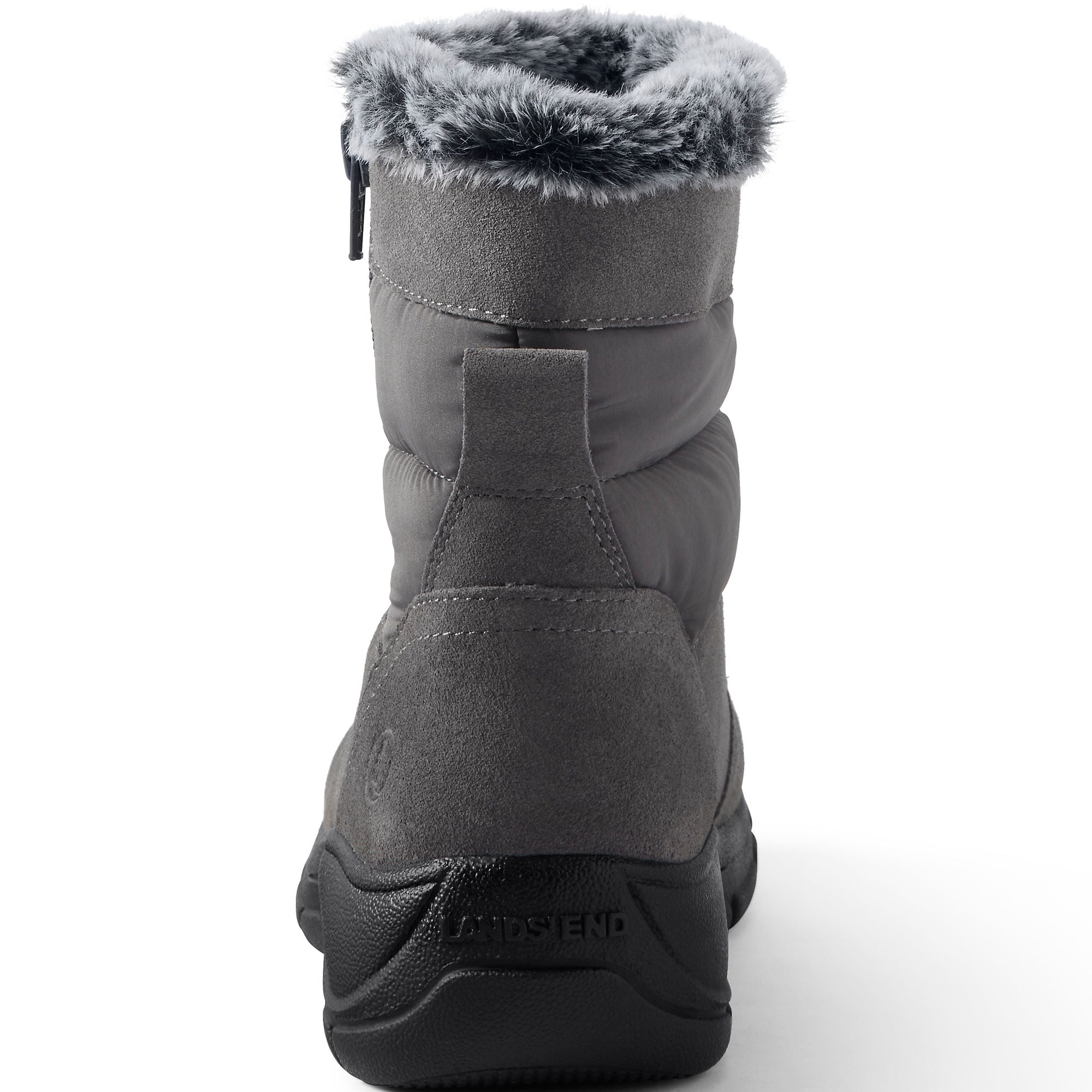 Bottes de neige d'hiver courtes et isolées pour femmes de Lands' End, largeur large, toutes saisons