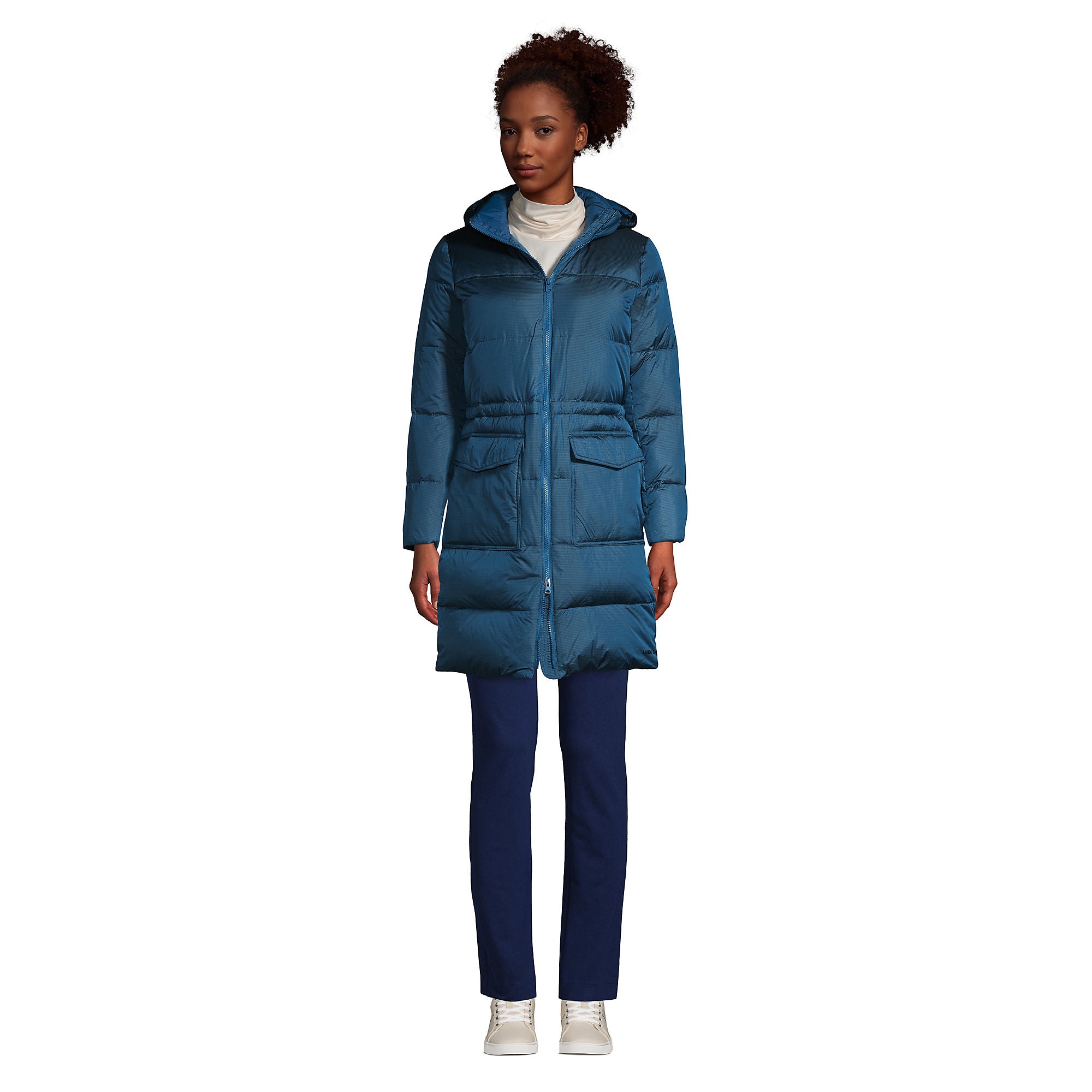 Manteau en duvet à larges canaux pour femme de Lands' End