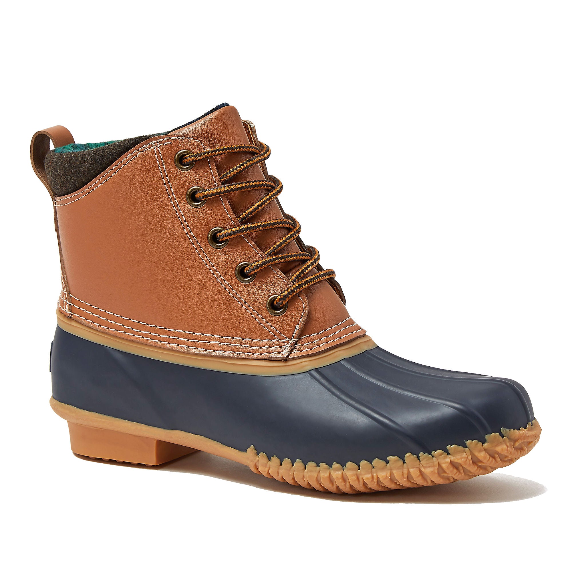 Bottes isolantes en cuir de canard pour femmes Lands' End Hazelnut