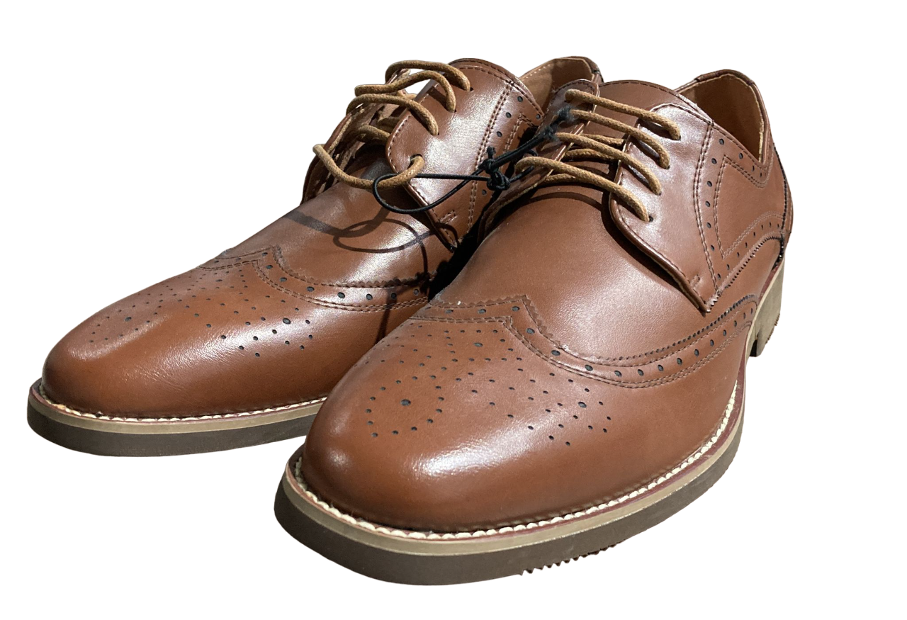 Zapatos de vestir Oxford marrones para hombre de Golaiman