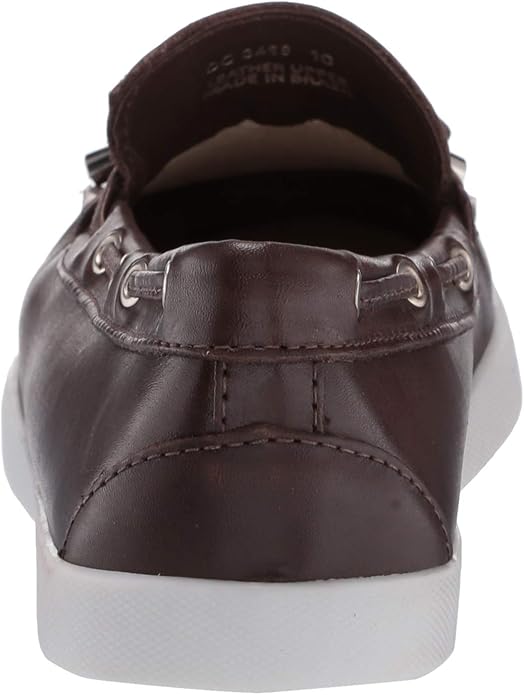 Chaussure bateau en cuir pour femme Driver Club USA fabriquée au Brésil avec détail nœud papillon