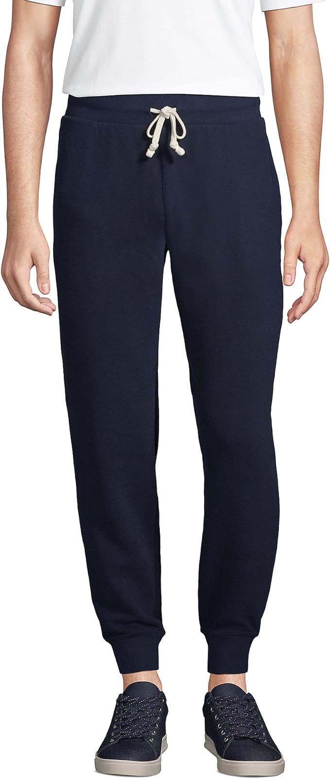 Lands' End Men's Serious Sweats Jogger Pant Radiant Navy