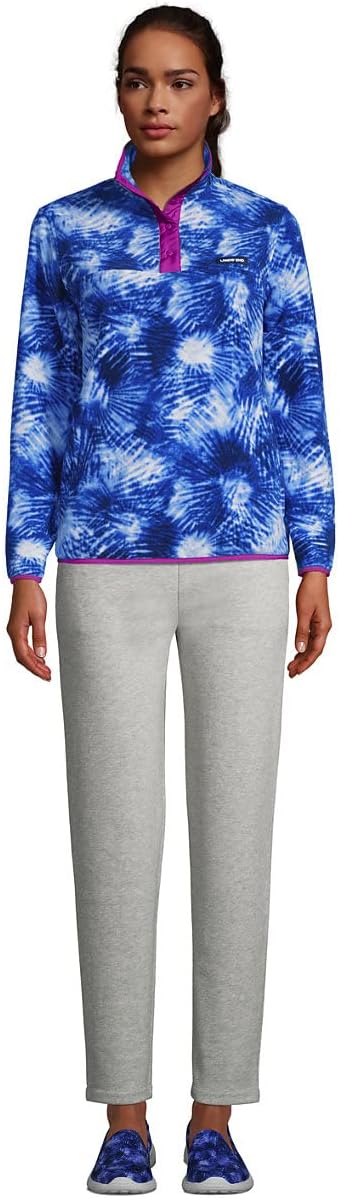 Lands' End Women's Snap Neck Heritage Fleece Pullover