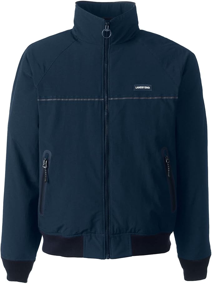 Lands' End Mens Classic Squall Jacket Radiant Navy