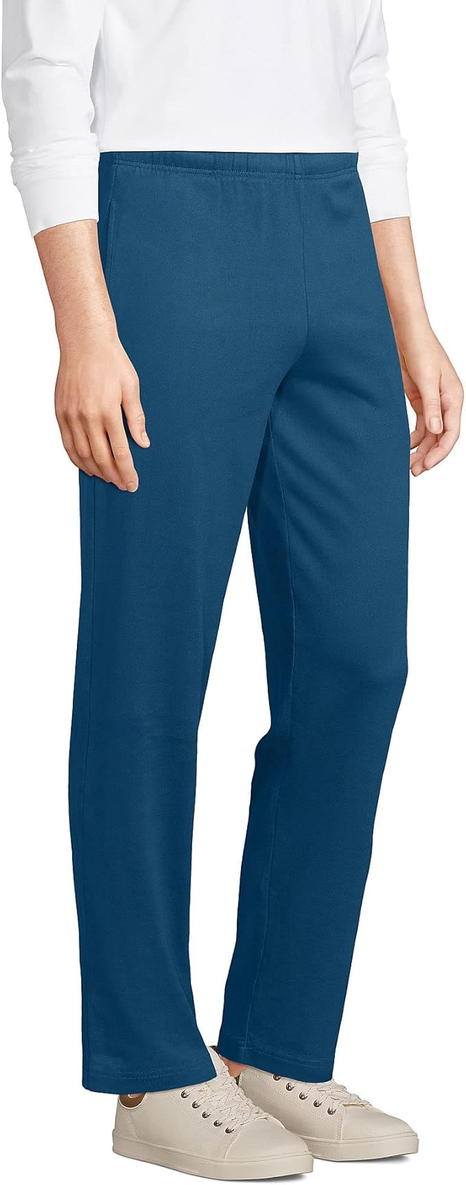 Lands' End Men s Jersey Knit Pants Evening Blue