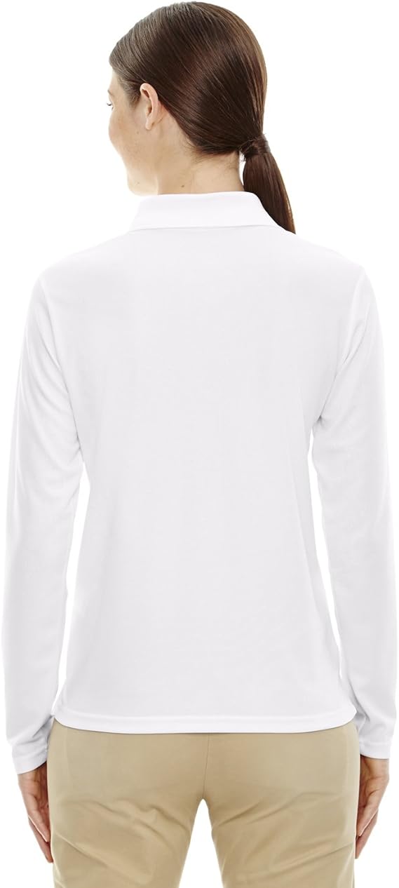 Polo de piqué Ash City para mujer de Core 365 en color blanco CA05155