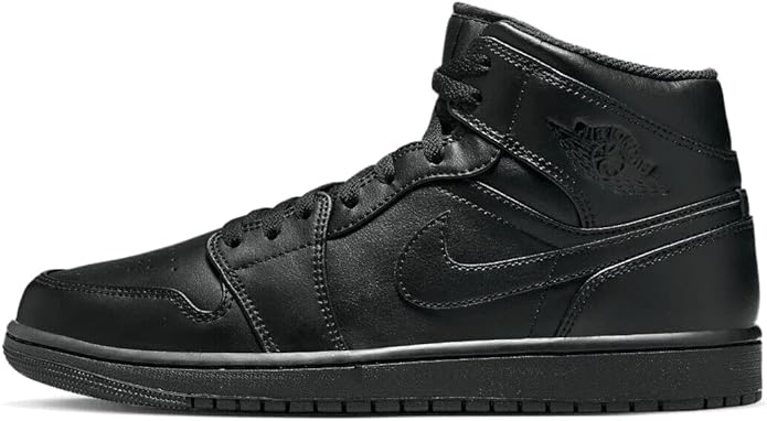 Air Jordan 1 Mid Black/Black-Black 554724 093