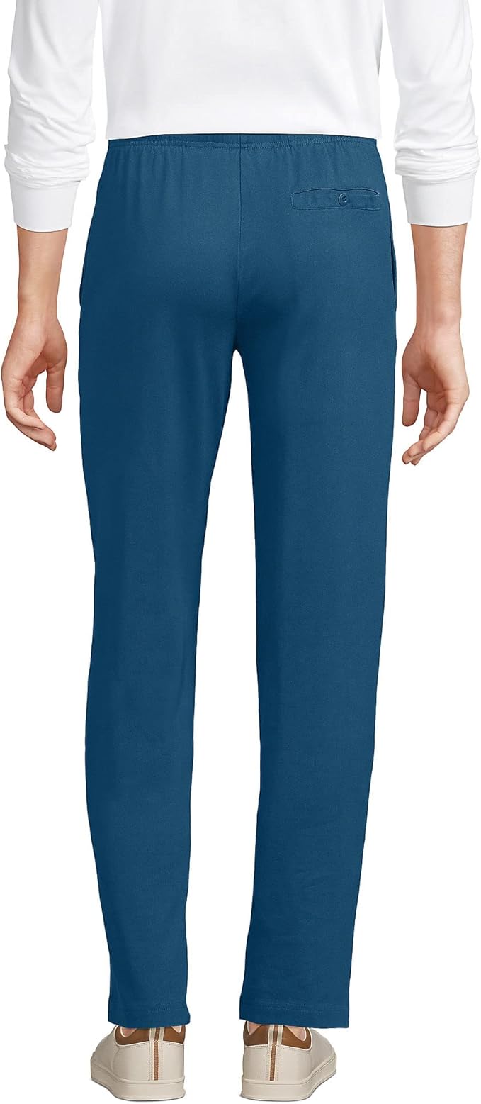 Lands' End Men s Jersey Knit Pants Evening Blue