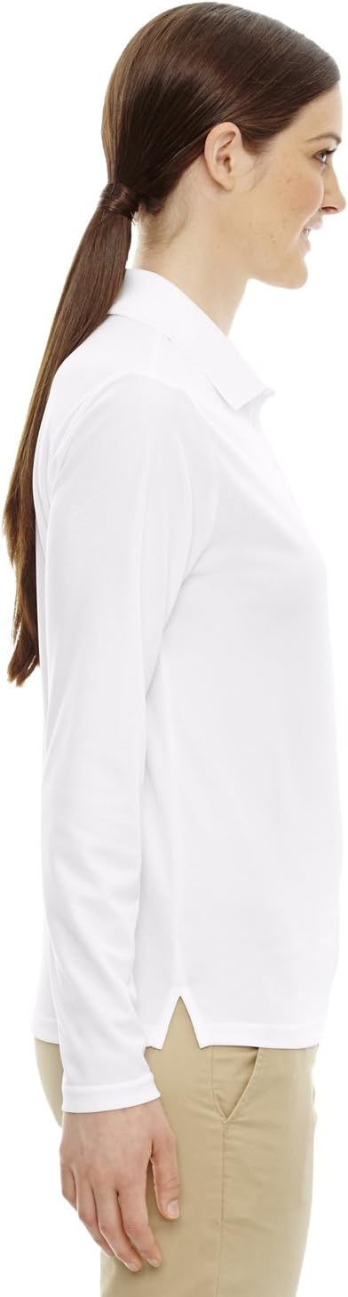 Polo de piqué Ash City para mujer de Core 365 en color blanco CA05155