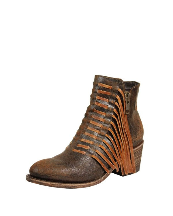 Bottes Western Corral pour femmes avec franges et cheville E1216