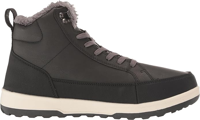 Botas de nieve LogJam para hombre, resistentes a la intemperie, color gris oscuro