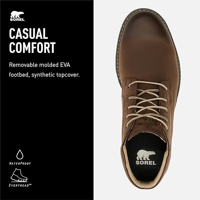 Bota impermeable chukka Madson ll de SOREL para hombre en color tabaco