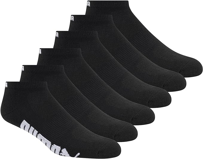 PUMA Men's 6 Pack Low Cut Socks