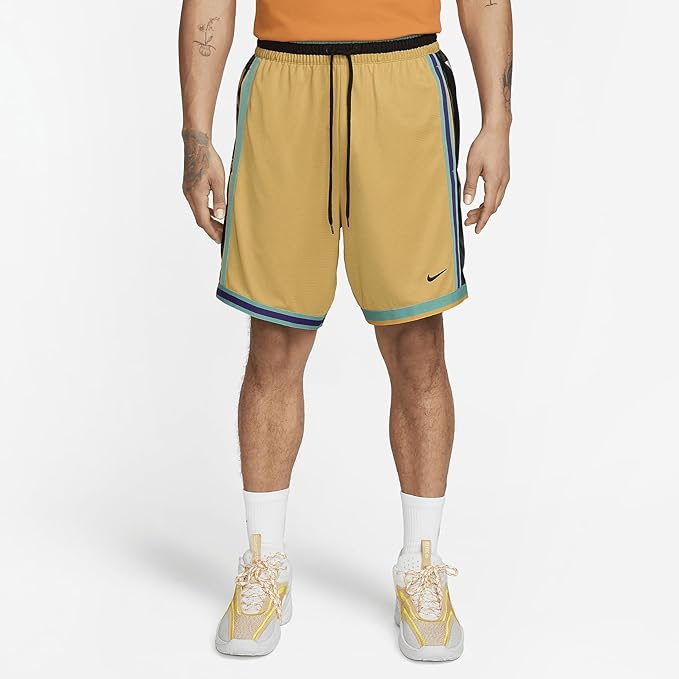 Nike Dri-FIT DNA Men's 8" Basketball Shorts (Wheat Gold/Washed Teal/Wheat Gold/Black, DX0255-725