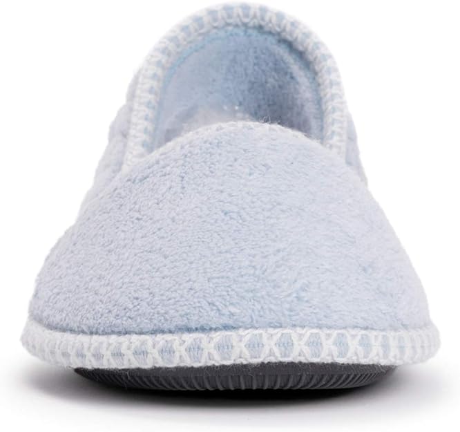 Chaussons Beverly en micro-chenille pour femme de Muk Luks - Bleu Freesia