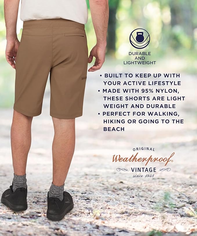 Weatherproof Vintage Men's Stretch Cargo Shorts Tan 1712425