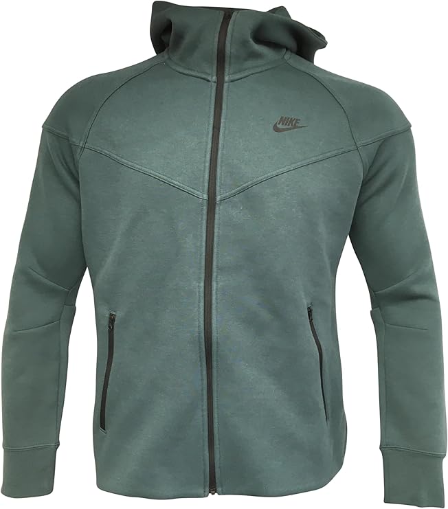 Nike Ladies Raglan Sleeve Jacket With Hoodie And Pockets FB8338 Hunter Green