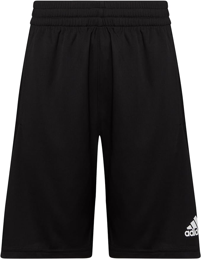 Pantalón corto Adidas Bold 3S con cintura elástica para niño, color negro 001