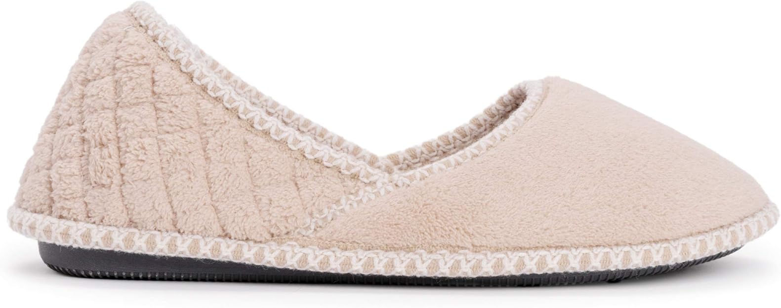 Muk Luks Women's Beverly Micro Chenille Slipper - Honey Wheat