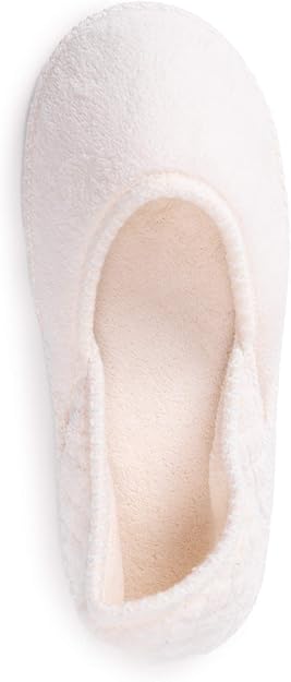 Muk Luks Women's Beverly Micro Chenille Slipper - Daisy White