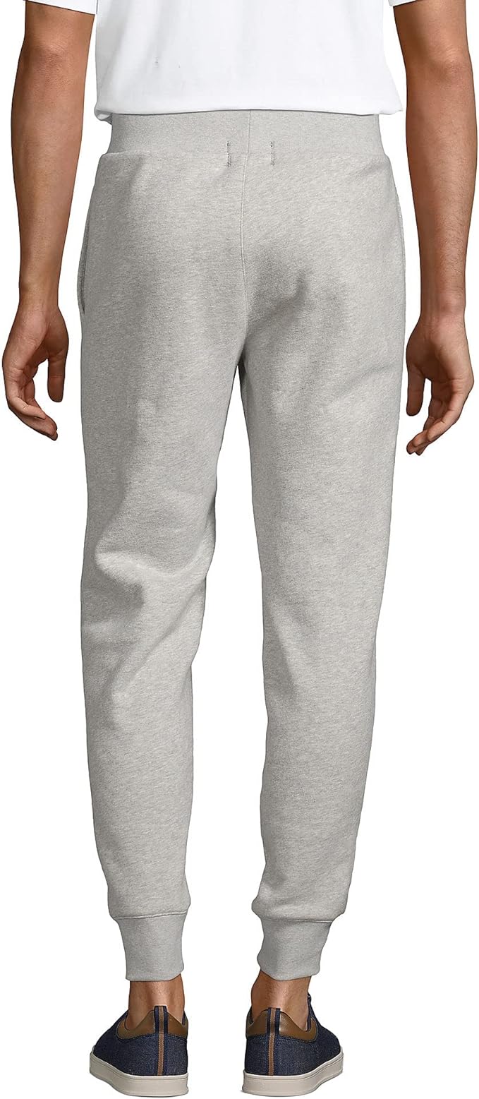 Pantalon de jogging Serious Sweats pour homme de Lands' End, gris chiné 5120259