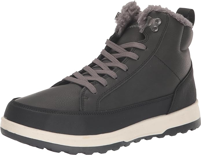 Botas de nieve LogJam para hombre, resistentes a la intemperie, color gris oscuro